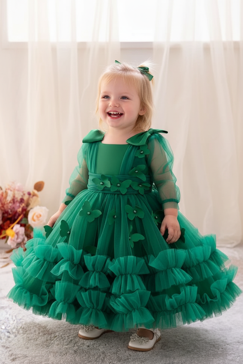 Toddler & Little Girls Birthday & Party Butterfly Dress