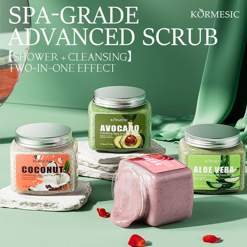 KORMESIC Avocado Facial Scrub Body Cream Lotion Moisturizing Deep Anti Wrinkle Gentle Tender Exfoliation Skin Care