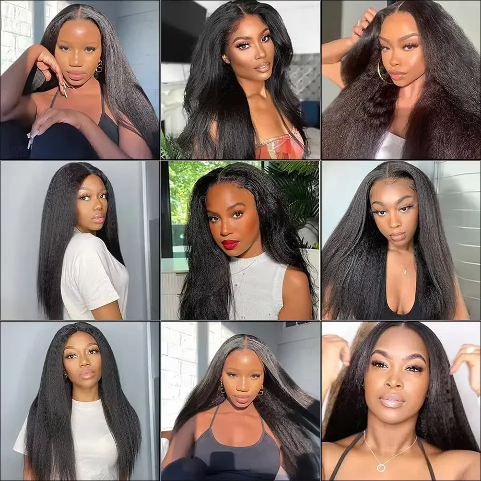 28 30 inch Kinky Straight Human Hair Bundles Brazilian Raw Virgin Hair Weave 3 4 Bundles For Women Sew In Quick Hair Extensions
