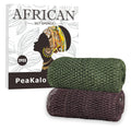 PeaKalo Authentic African Net Sponge-2Pcs Exfoliating Bath Shower Loofah Sponge, Gentle Back Scrubber for All Skin Types,Durable