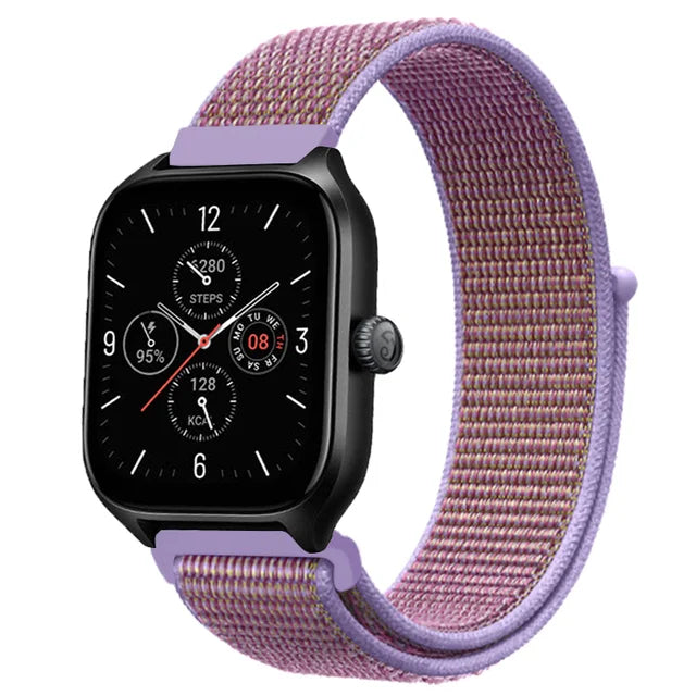 Nylon Loop Band For Amazfit GTS 4/3/3pro/2e/GTS 2 Mini/GTR 4 47mm/GTR 2/Stratos 2 3 Strap For Amazfit Bip 3 Pro Correa
