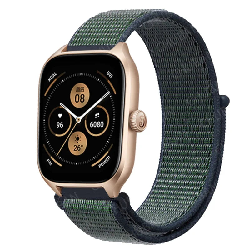 Loop Band For Amazfit GTS 4/3/2/2e Mini/GTR 4/3/Pro/GTR2/47mm/stratos Nylon 20mm/22mm Watch Bracelet Amazfit bip-U-S-lite strap
