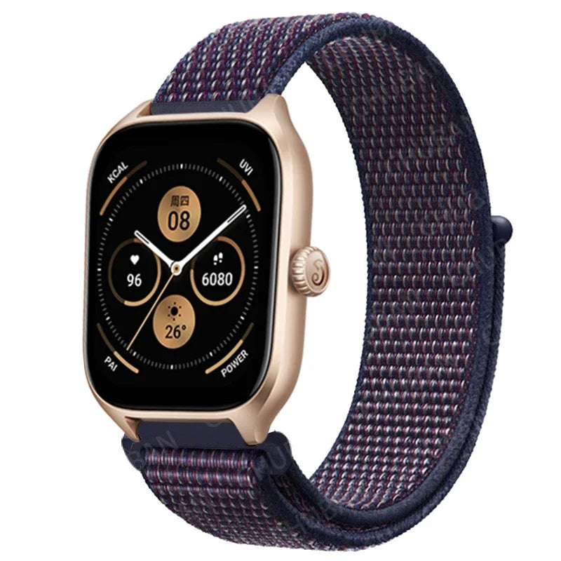 Loop Band For Amazfit GTS 4/3/2/2e Mini/GTR 4/3/Pro/GTR2/47mm/stratos Nylon 20mm/22mm Watch Bracelet Amazfit bip-U-S-lite strap
