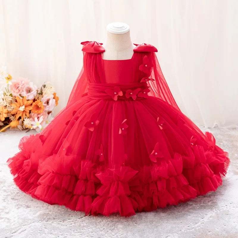 Toddler & Little Girls Birthday & Party Butterfly Dress
