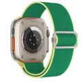 Nylon Band for Apple Watch Straps 44mm 45mm Ultra 2 49mm Series 10 8 7 38/42mm/46mm Elastic Bracelet iWatch 9 6 5 4 3 Se 40/41mm