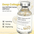 Korean Collagen Silk Peptide Hydrating Ampoule Serum, Intensive Lifting & Elasticity Boost Skin Care for Dry & Dull Skin