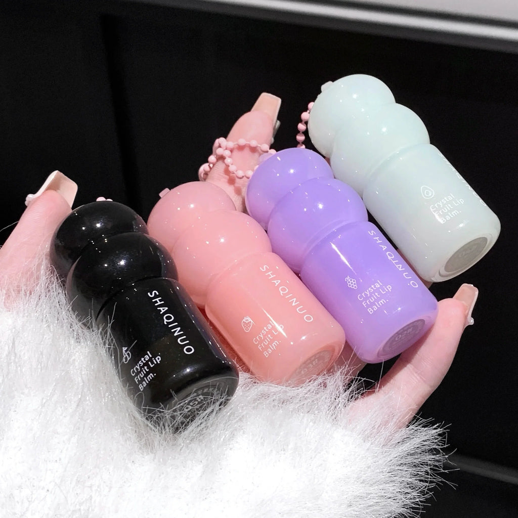 Hydrating Fruit Lip Balm Pendant, Tinted Moisturizing Lip Care for Fall & Winter, Prevents Dry Cracking, Refreshing Fruit Flavor