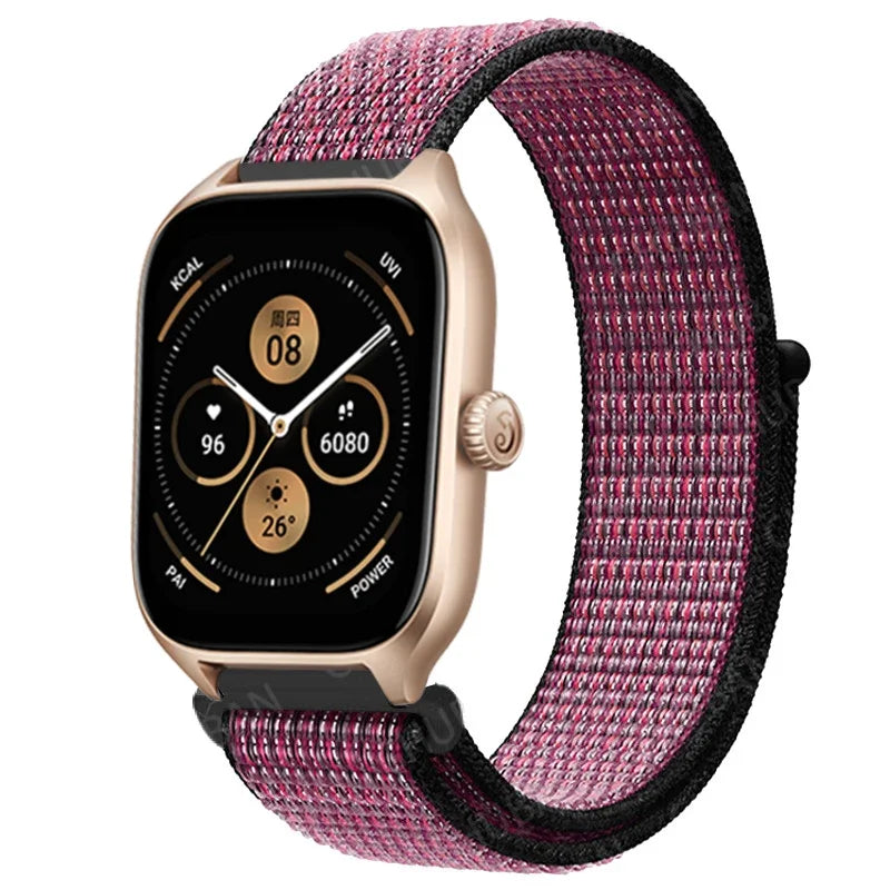 Loop Band For Amazfit GTS 4/3/2/2e Mini/GTR 4/3/Pro/GTR2/47mm/stratos Nylon 20mm/22mm Watch Bracelet Amazfit bip-U-S-lite strap