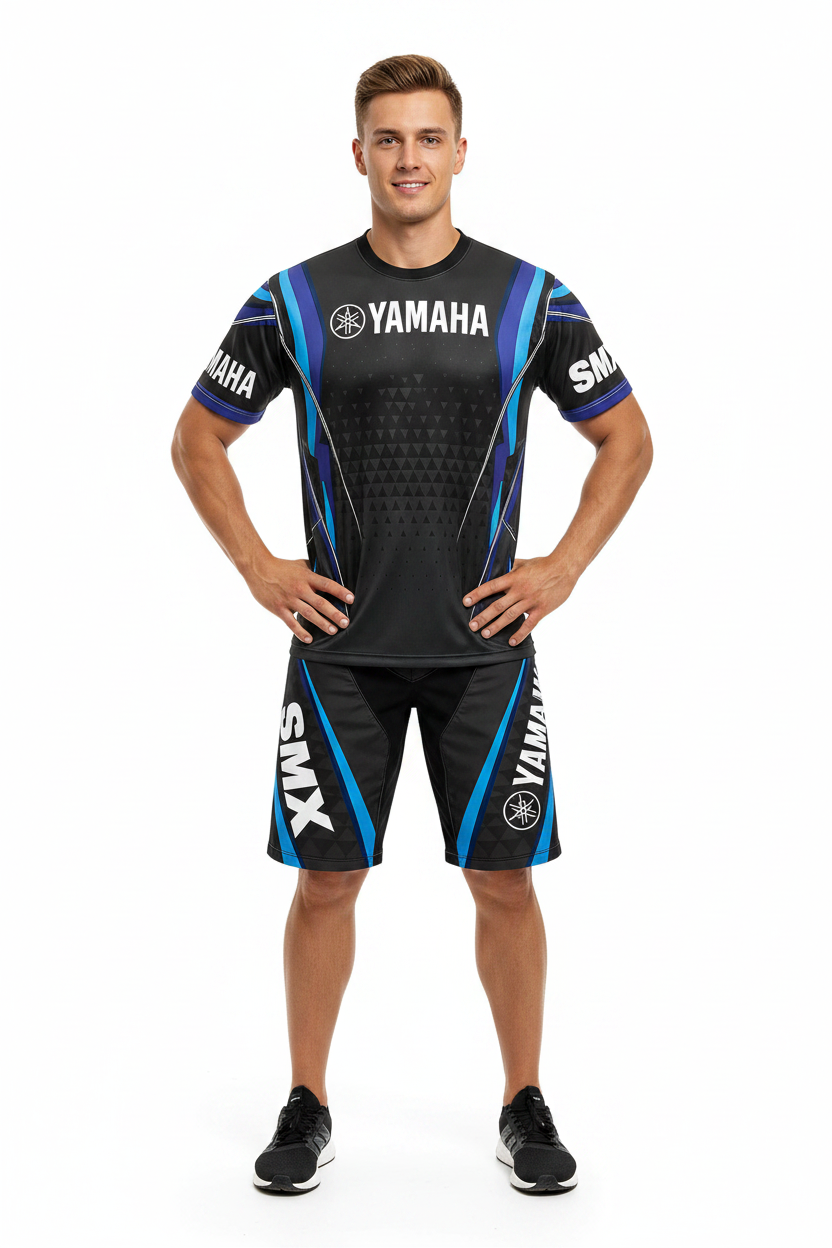 YAMAHA Summer Performance Motorcycle Riding T-Shirt Set