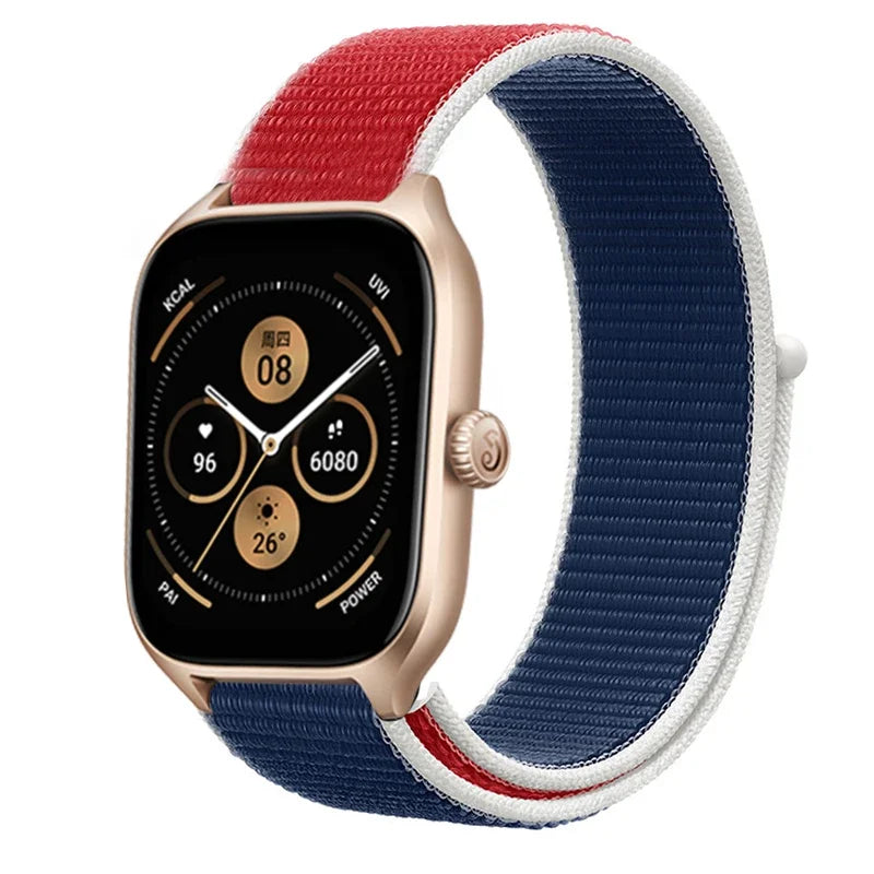 Loop Band For Amazfit GTS 4/3/2/2e Mini/GTR 4/3/Pro/GTR2/47mm/stratos Nylon 20mm/22mm Watch Bracelet Amazfit bip-U-S-lite strap