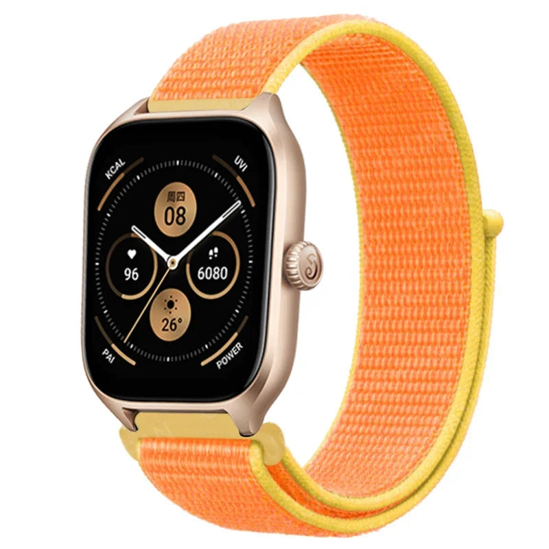 Loop Band For Amazfit GTS 4/3/2/2e Mini/GTR 4/3/Pro/GTR2/47mm/stratos Nylon 20mm/22mm Watch Bracelet Amazfit bip-U-S-lite strap