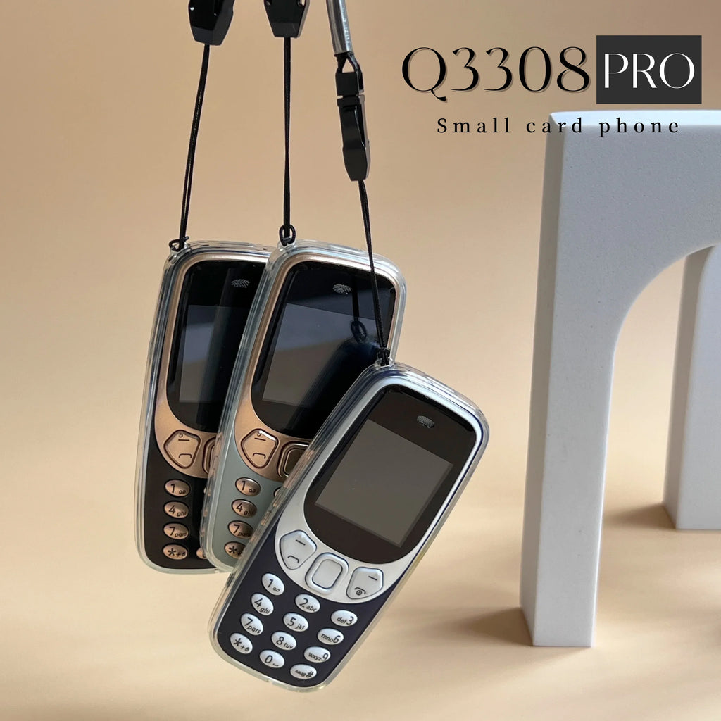 SERVO Q3308 PRO 3 SIM Card 3 Standby Mini Mobile Phone Bluetooth Dial Speed Dial Magic Voice FM Radio Call Recording Cellphone