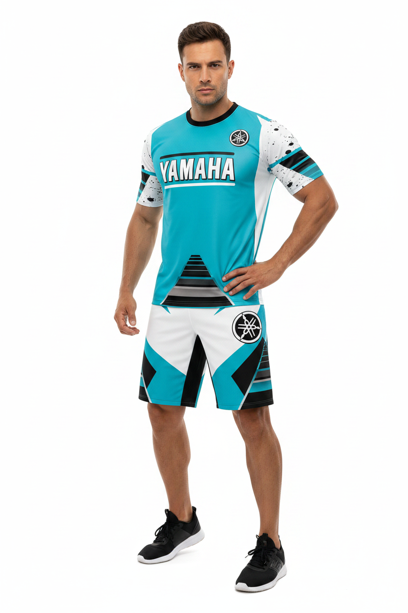 YAMAHA Summer Performance Motorcycle Riding T-Shirt Set