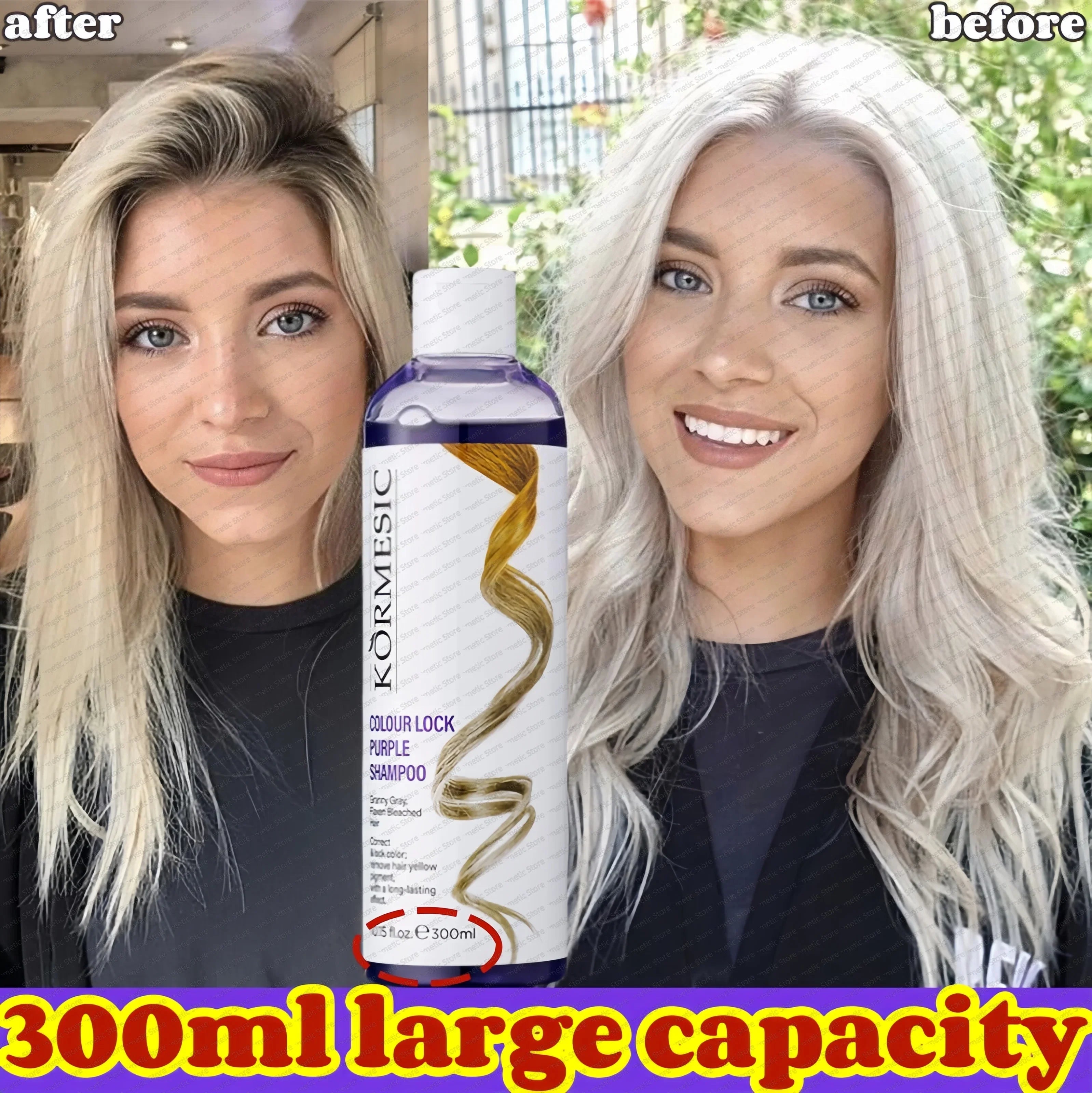 Professional Purple Shampoo Professional Yellow Removal Post Dyeing Gray Hair Care Bleached Highlighted Shampoo Revitalize 300ml