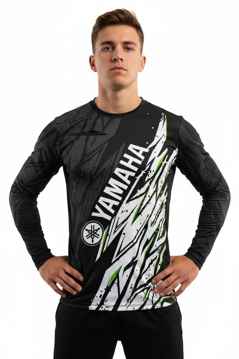 2026 Yamaha Design New Racing Cycling Suit - Men’s Off-Road Motorcycle Sports Fast Drying Long Sleeved Loose Jersey