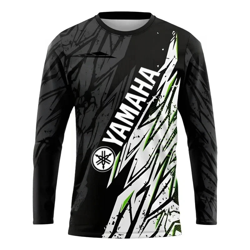 2026 Yamaha Design New Racing Cycling Suit - Men’s Off-Road Motorcycle Sports Fast Drying Long Sleeved Loose Jersey