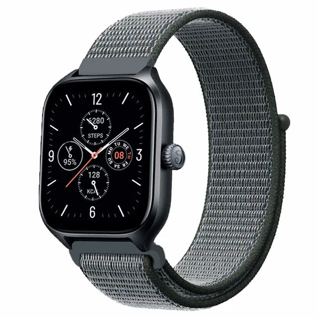 20mm 22mm Nylon Loop Band For Amazfit GTS 4/3/3pro/2e/GTS 2 Mini/GTR 4 47mm/GTR 2/Stratos 2 3 Strap For Amazfit Bip 3 Pro Correa