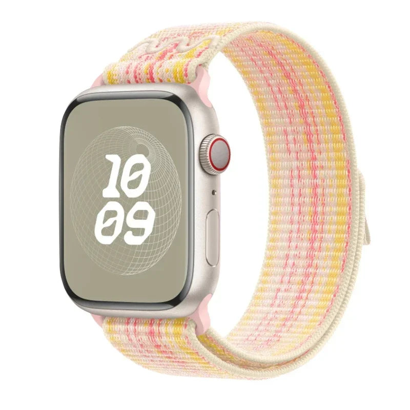 Nylon Band for Apple Watch Band Ultra 2 49mm 44mm 40mm 45mm 41mm 42mm 40mm Bracelet Strap IWatch Ultra Series 9 7 6 5 Se 8
