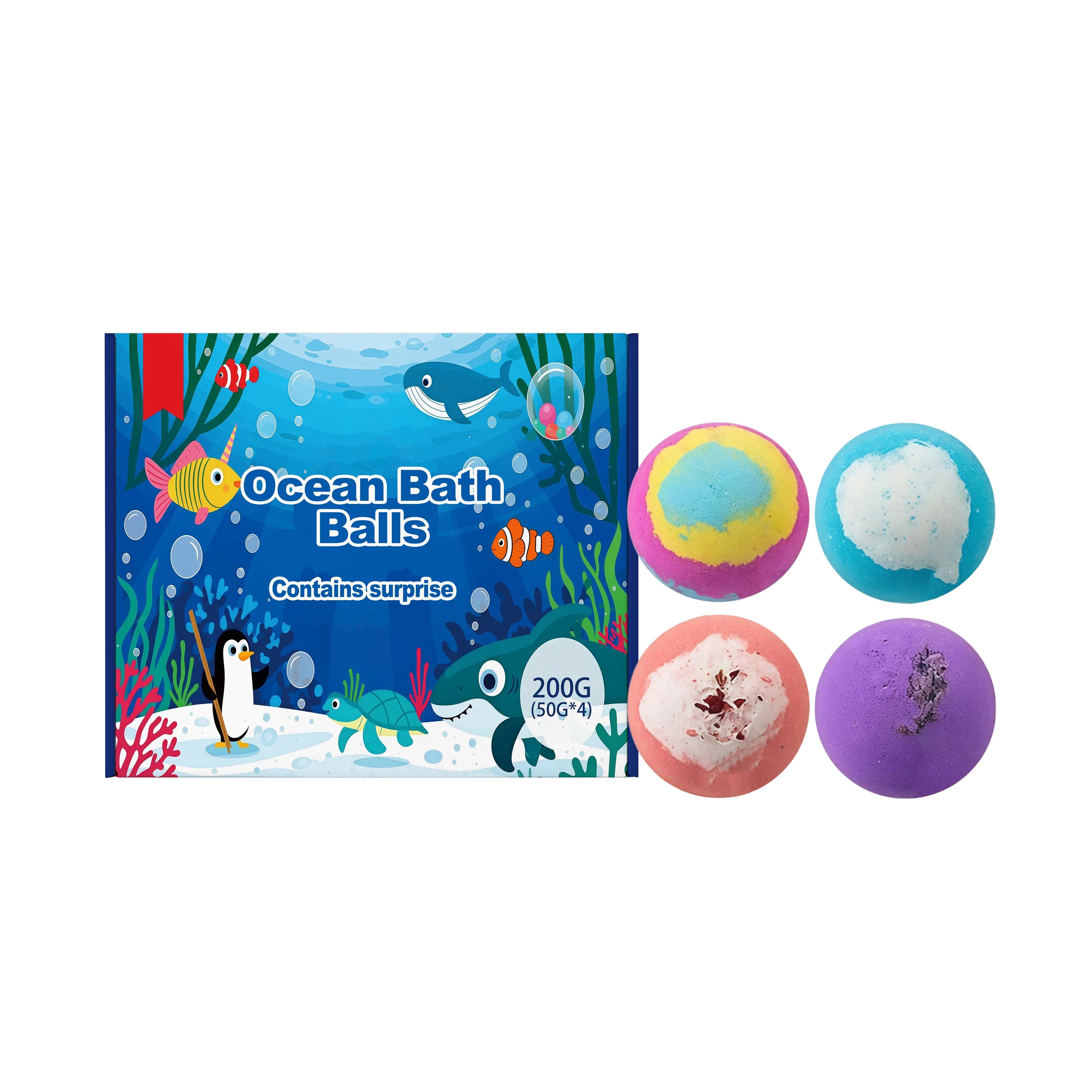 12pcs Bath Bombs Set with Surprise Toys Inside Natural Organic Bubble Bath Fizzies Balls Gift for Holiday Gift Set