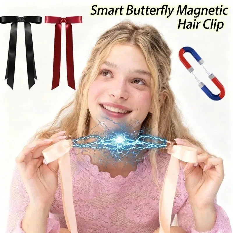 Butterfly Magnetic Hair Clip for Women Girls, Smart No Damage Strong Hold Innovative Hair Accessories Gift