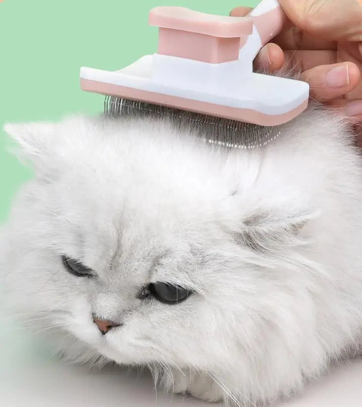 Cat Comb Automatic Cat Hair Remover Self-cleaning Cats Brush Massage Dog Comb Cats Hair Removal Dog Brushes Pet Grooming Brush