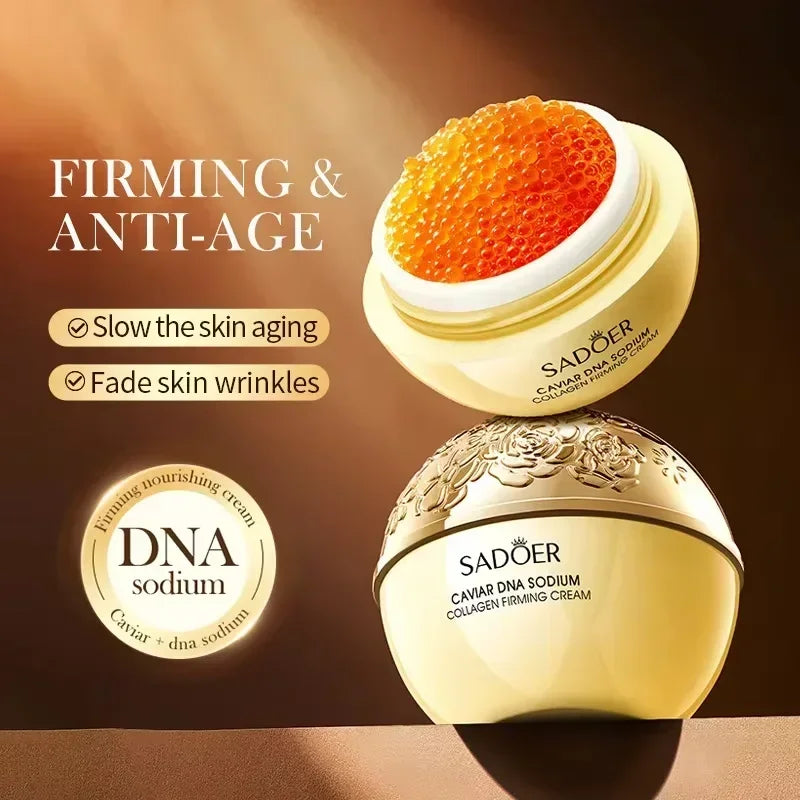 Face Cream Collagen Pearl Firming Lift Fade Fine Lines Caviar Moisturizing Smooth Brighten Korean Skin Care Product