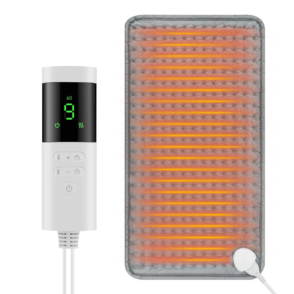 9 Level 4 Mode Timer 30X60cm Electric Heating Pad Blanket Hot Heated Pad for Abdomen Shoulder Knee Legs Winter Warm Washable