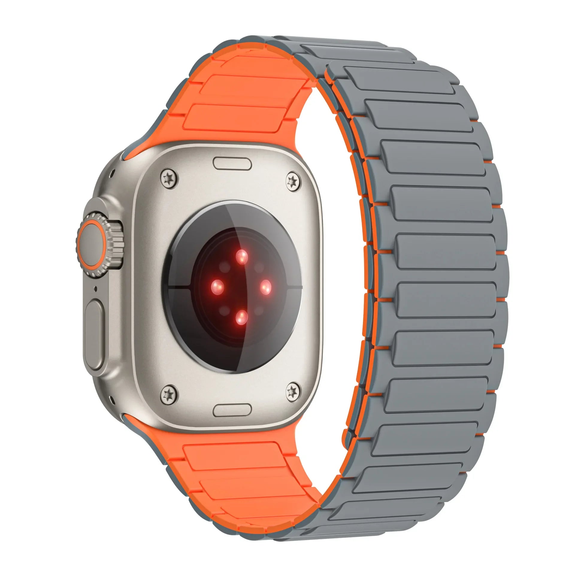 Magnetic sports band for Apple Watch Ultra 2 49mm 45mm 44 42mm 38 40 41mm silicone strap for iWatch series 9 8 7 6 5 4 se 3 loop