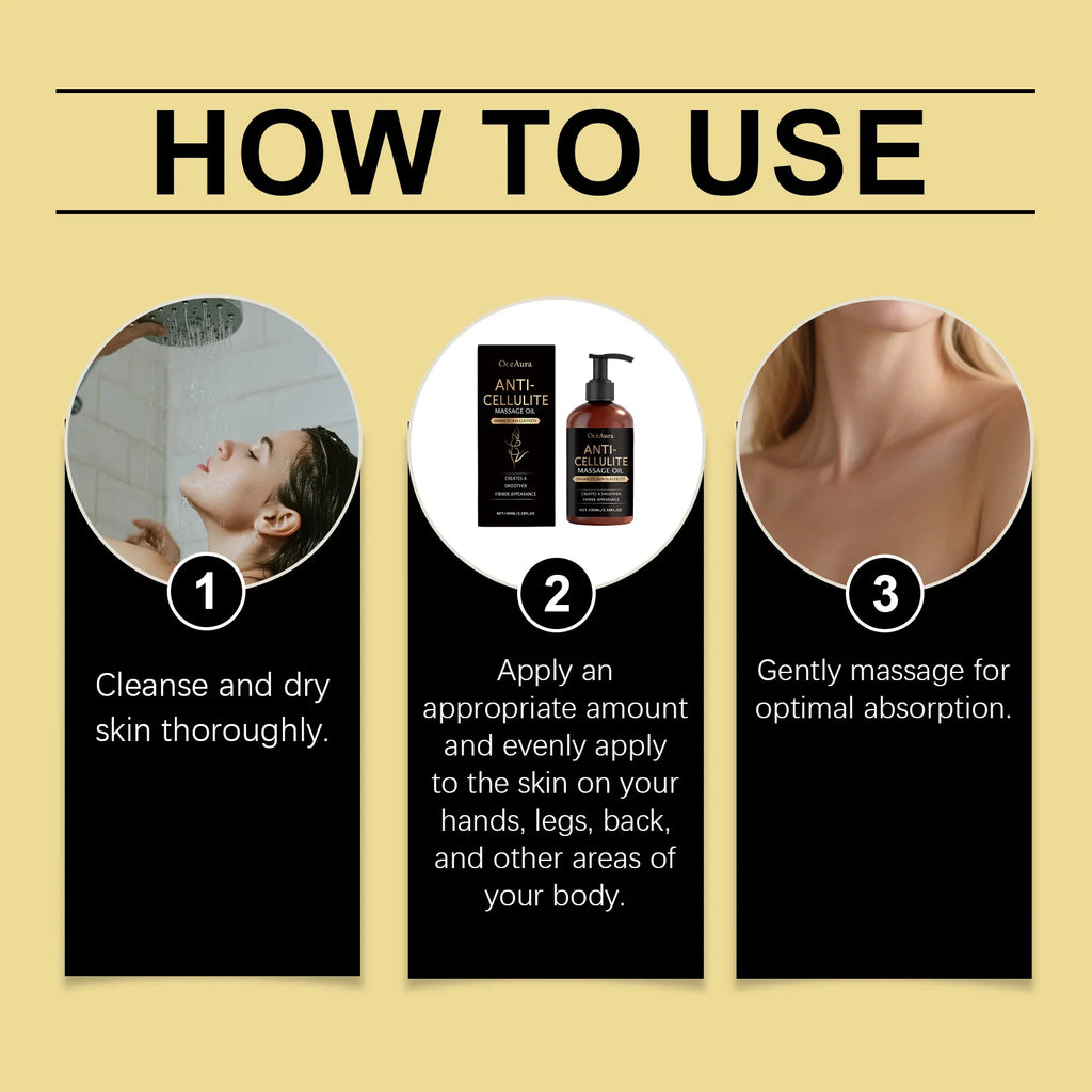 Body Firming Oil Anti Cellulite Improve Sagging Tightening Nourishing Dry Skin Brightening Body Hydrating Massage Essential Oil