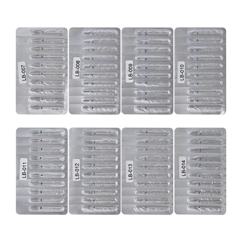 10Pcs Diamond Milling Cutter For Manicure Electric Nail Drill Bits Accessory Pedicure Machine Nail File Gel Remover Tool