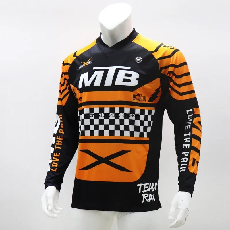 Quick Dry Summer MTB Jersey Short Sleeve Downhill T Shirt Cycling Motocross DH Wear BMX Mountain Bike Clothing