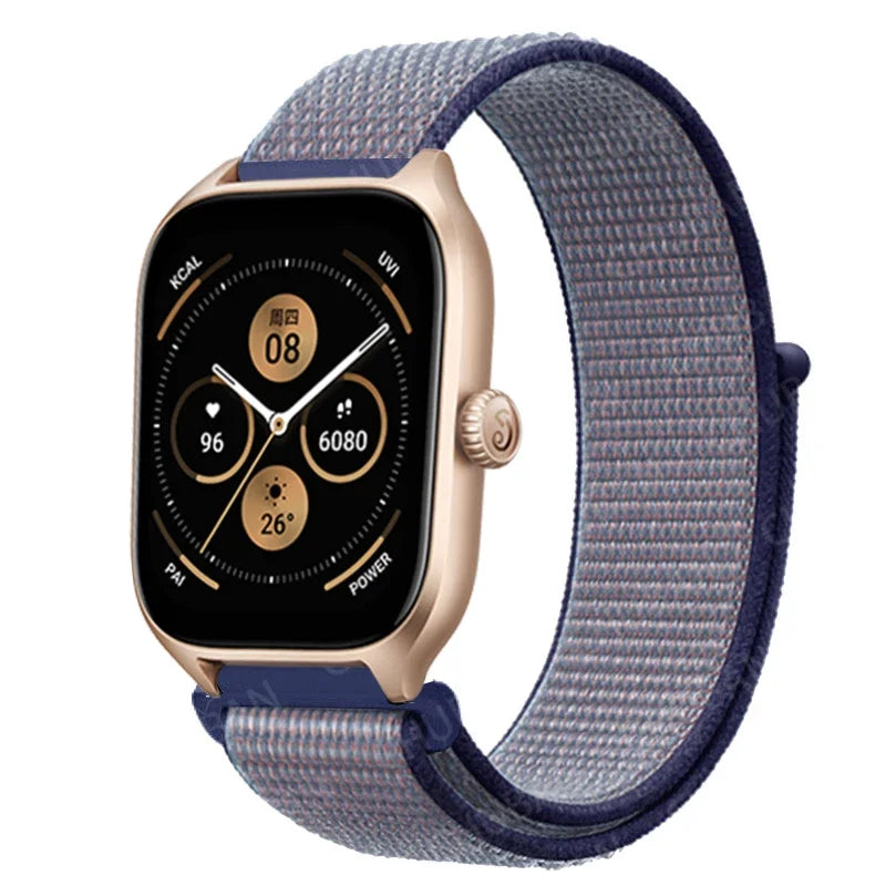 Loop Band For Amazfit GTS 4/3/2/2e Mini/GTR 4/3/Pro/GTR2/47mm/stratos Nylon 20mm/22mm Watch Bracelet Amazfit bip-U-S-lite strap