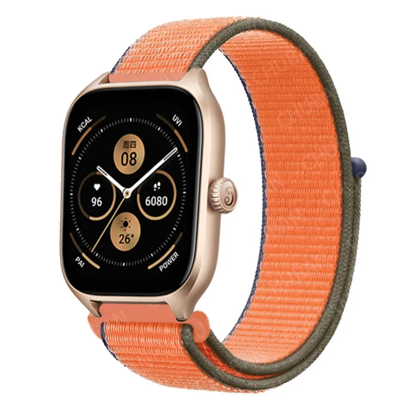 Loop Band For Amazfit GTS 4/3/2/2e Mini/GTR 4/3/Pro/GTR2/47mm/stratos Nylon 20mm/22mm Watch Bracelet Amazfit bip-U-S-lite strap