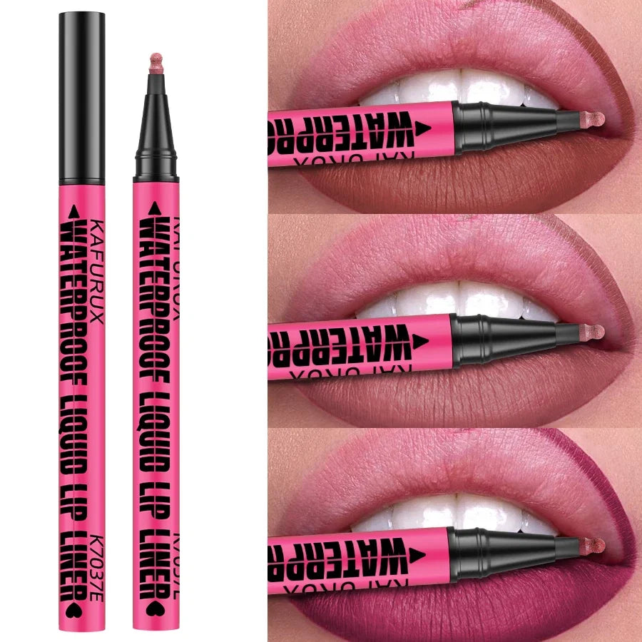 1PC Liquid Matte12-Color Lipliner Pencil Waterproof Plumping Stain Lipstick Natural Lip Liner Outline Lips Contour Makeup
