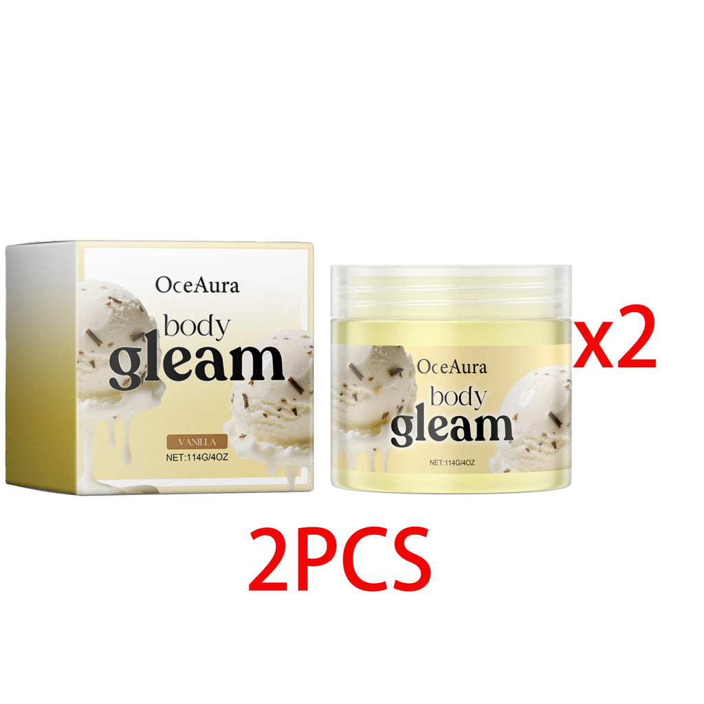 Vanilla Body Butter Moisturizer Smooth Skin Elasticity Increased Improve Dryness Non-Greasy Vanilla Body Cream Nourish Skin Care