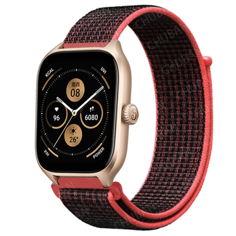 Loop Band For Amazfit GTS 4/3/2/2e Mini/GTR 4/3/Pro/GTR2/47mm/stratos Nylon 20mm/22mm Watch Bracelet Amazfit bip-U-S-lite strap