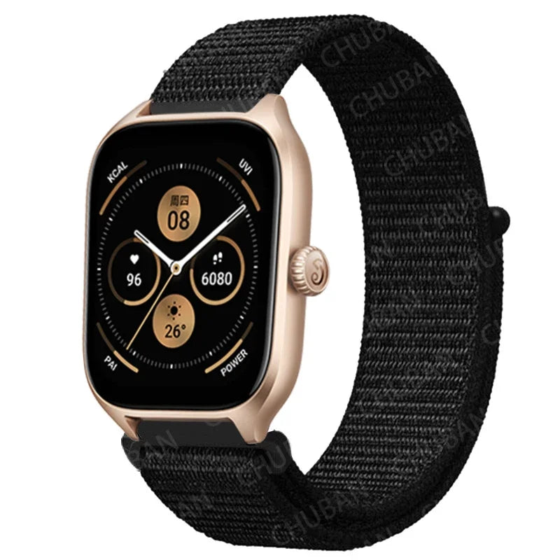 Loop Band For Amazfit GTS 4/3/2/2e Mini/GTR 4/3/Pro/GTR2/47mm/stratos Nylon 20mm/22mm Watch Bracelet Amazfit bip-U-S-lite strap