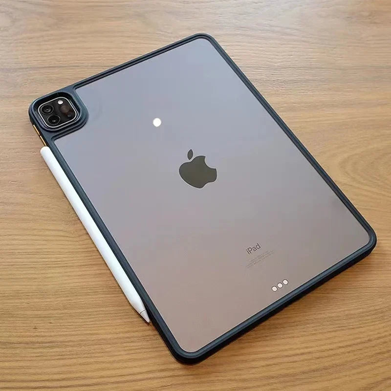 Clear Transparent Case For iPad Air 4 5 Pro 2024 11 12.9 10.2 13 MINI 6 7 8 9 10 Generation Sleeve Shockproof Hard Cover Funda