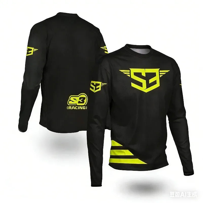 Summer New Long Sleeve Fast-Drying Mountain Bike Riding Vest for Motocross Off-Road Cycling