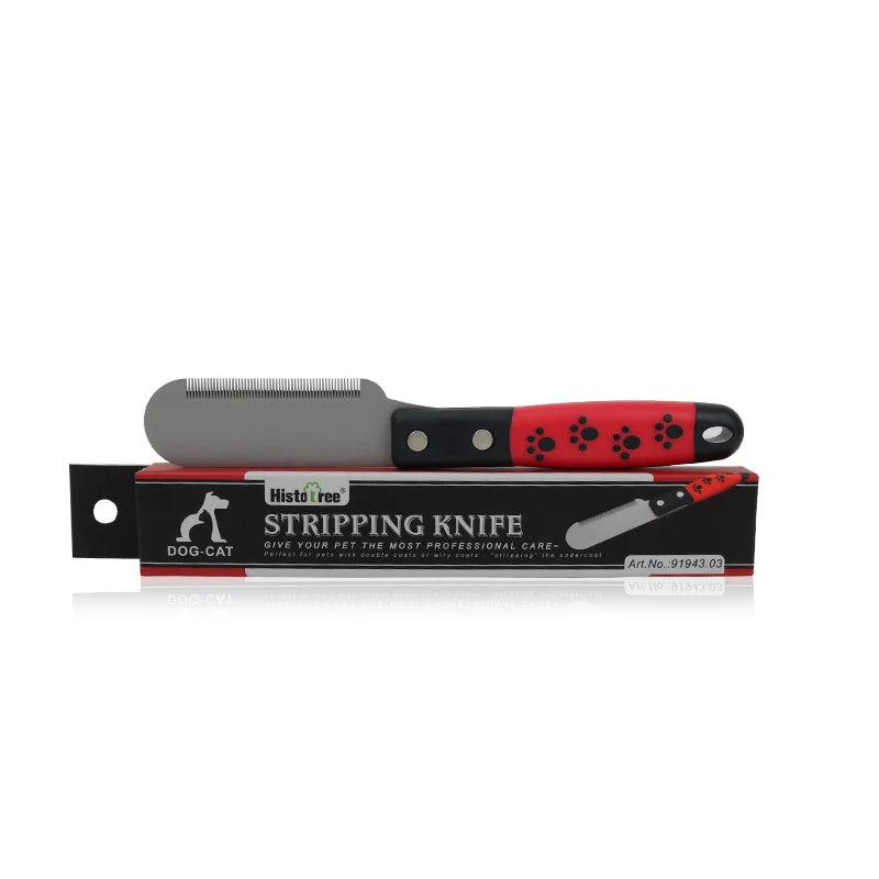 Dog Grooming Tools Dog Comb Pet Grooming Brush Terrier Plucking Knife Pet Hair Beating Knife Scraper Comb Dog Accessories