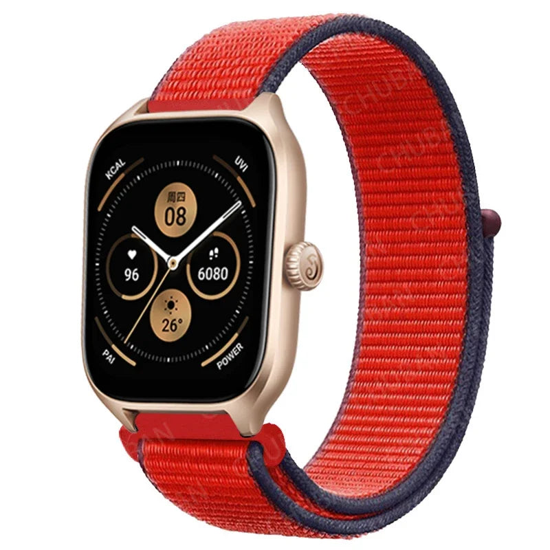 Loop Band For Amazfit GTS 4/3/2/2e Mini/GTR 4/3/Pro/GTR2/47mm/stratos Nylon 20mm/22mm Watch Bracelet Amazfit bip-U-S-lite strap