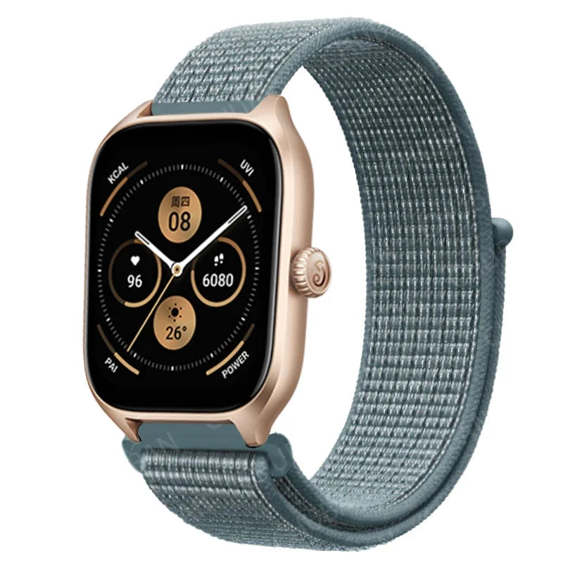 Loop Band For Amazfit GTS 4/3/2/2e Mini/GTR 4/3/Pro/GTR2/47mm/stratos Nylon 20mm/22mm Watch Bracelet Amazfit bip-U-S-lite strap