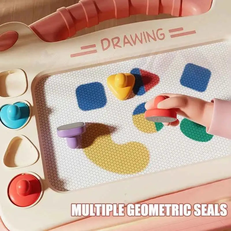 Children Cartoon Drawing Board Baby Puzzle Magnetic Writing Board Toy Graffiti Magnetic Drawing Board Montessori Toy for Kids