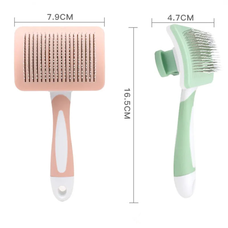 Cat Comb Automatic Cat Hair Remover Self-cleaning Cats Brush Massage Dog Comb Cats Hair Removal Dog Brushes Pet Grooming Brush
