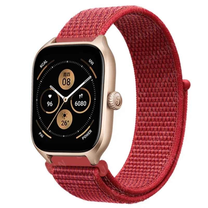 Loop Band For Amazfit GTS 4/3/2/2e Mini/GTR 4/3/Pro/GTR2/47mm/stratos Nylon 20mm/22mm Watch Bracelet Amazfit bip-U-S-lite strap