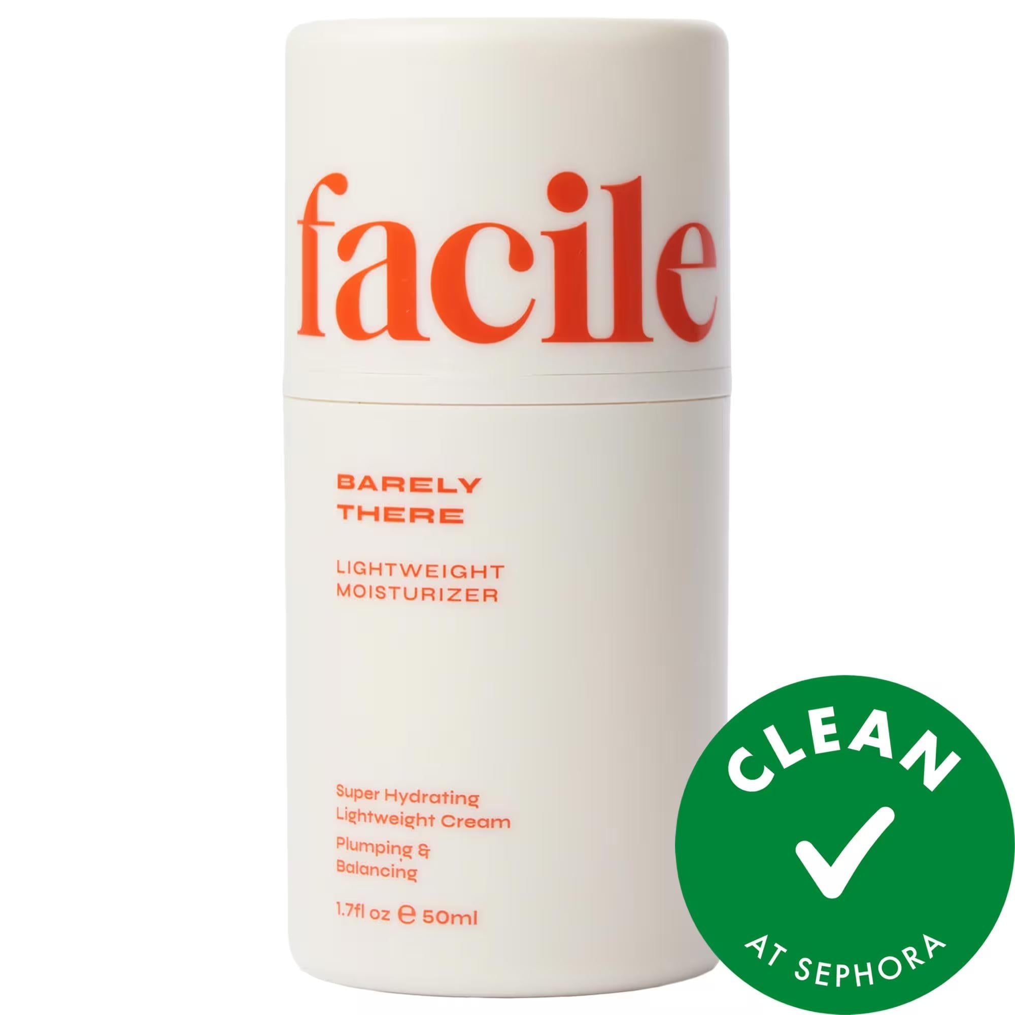 Barely There: Lightweight Hyaluronic Acid Face Moisturizer | Hydrates, Soothes & Reduces Redness - Vegan, Cruelty-Free Formula