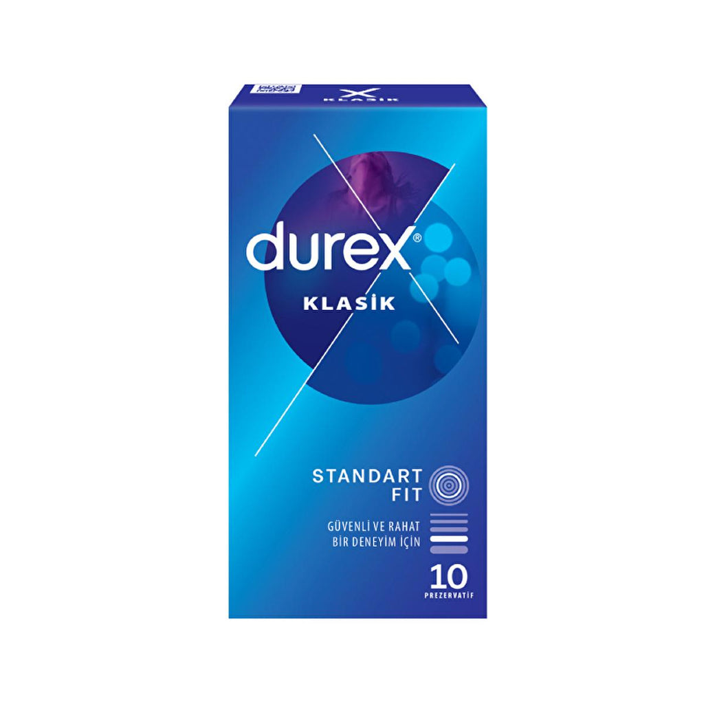 Durex Klasik Condoms - Reliable Protection for Intimate Moments, 10-Pack