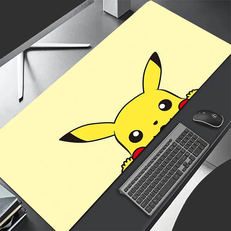 Pikachu Gamer Cabiner Keyboard Rug XXL P-pokemonS Desktop Mouse Pad