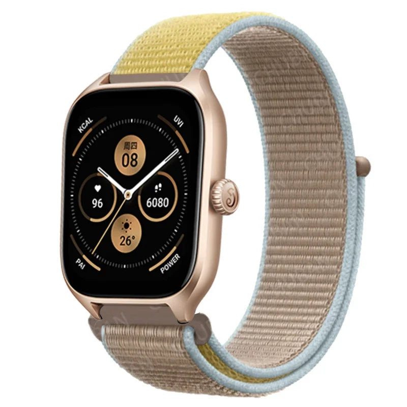 Loop Band For Amazfit GTS 4/3/2/2e Mini/GTR 4/3/Pro/GTR2/47mm/stratos Nylon 20mm/22mm Watch Bracelet Amazfit bip-U-S-lite strap