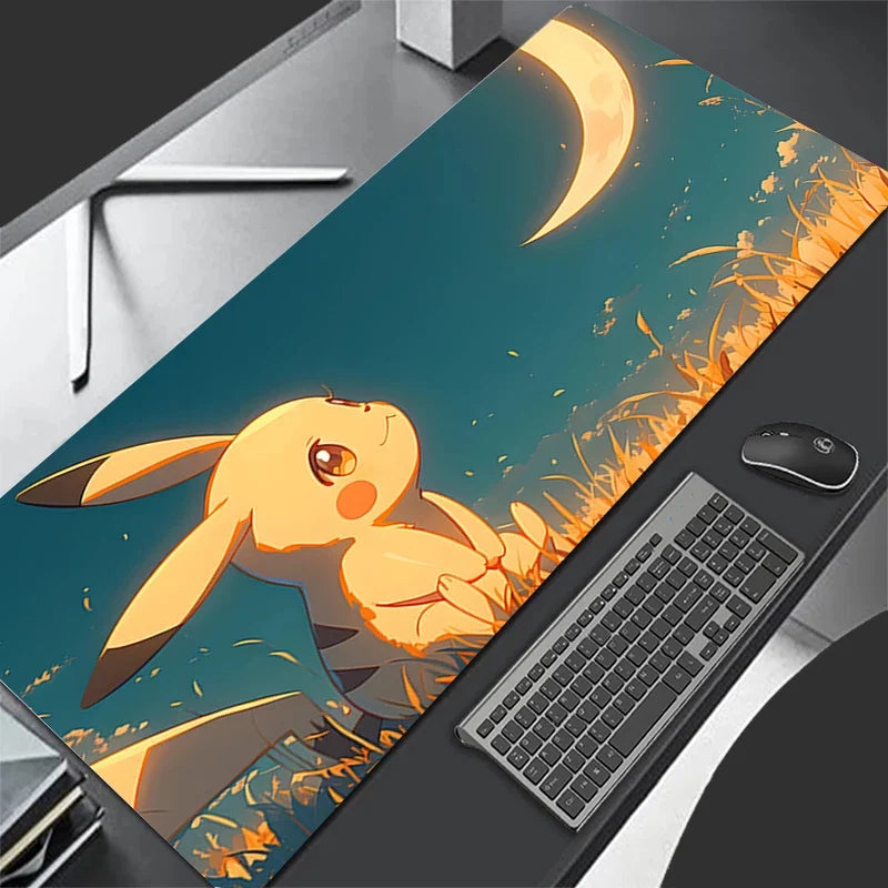 Pikachu Gamer Cabiner Keyboard Rug XXL P-pokemonS Desktop Mouse Pad
